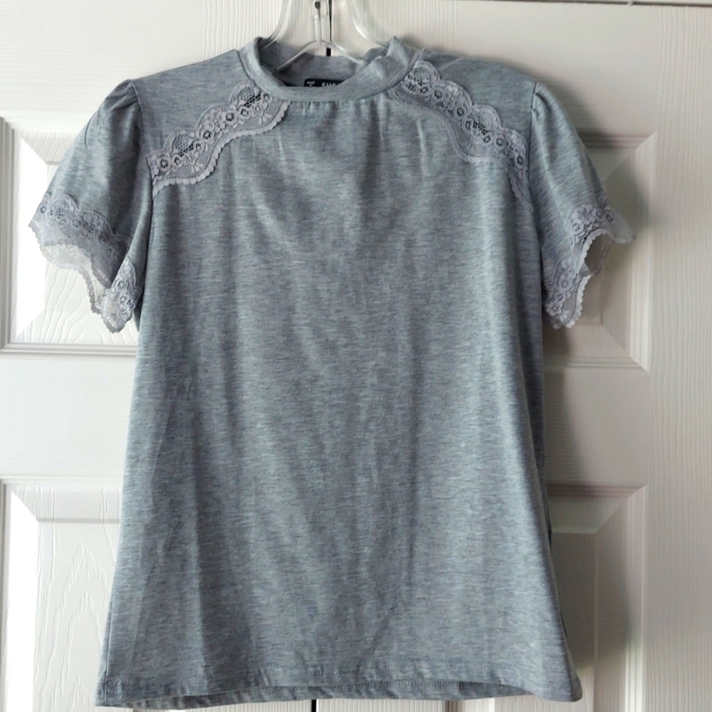 Shein Lace Tee